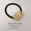 Minimalist Metal Hair Ring - New Korean Style High-End Ponytail Tie Rubber Band.