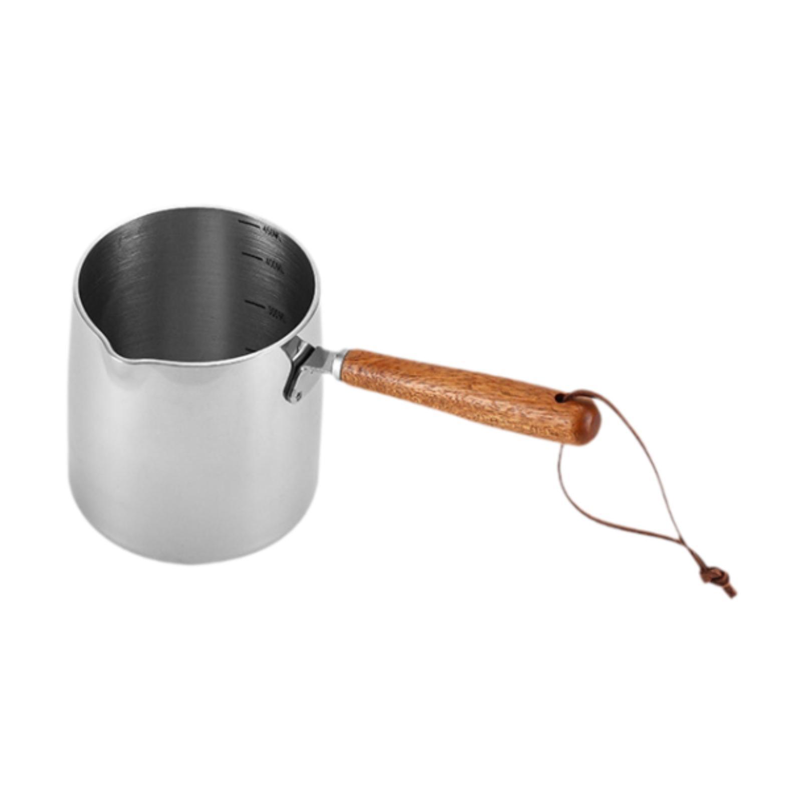 

Горшок для горячего масла 450 мл Посуда для приготовления пищи Термостойкая Легко моющаяся кастрюля для плавления масла для автодомов Кухня Кемпинг Ресторан Все плиты