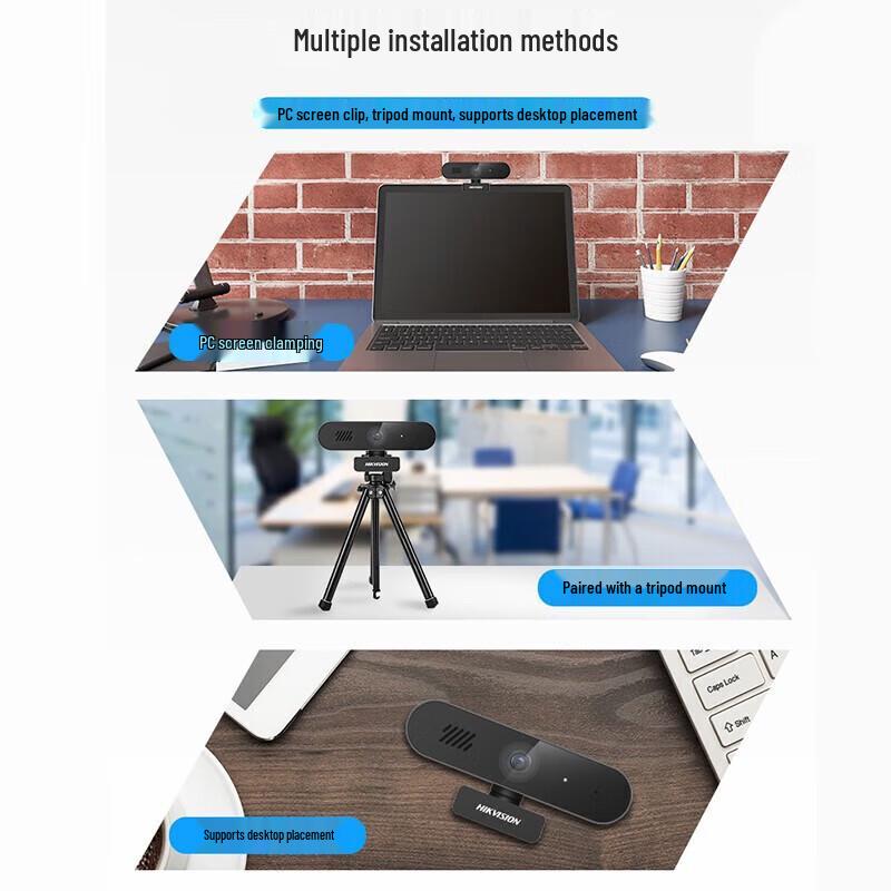 HIKVISION DS-E14S 2K HD Webcam with Mic and Speaker