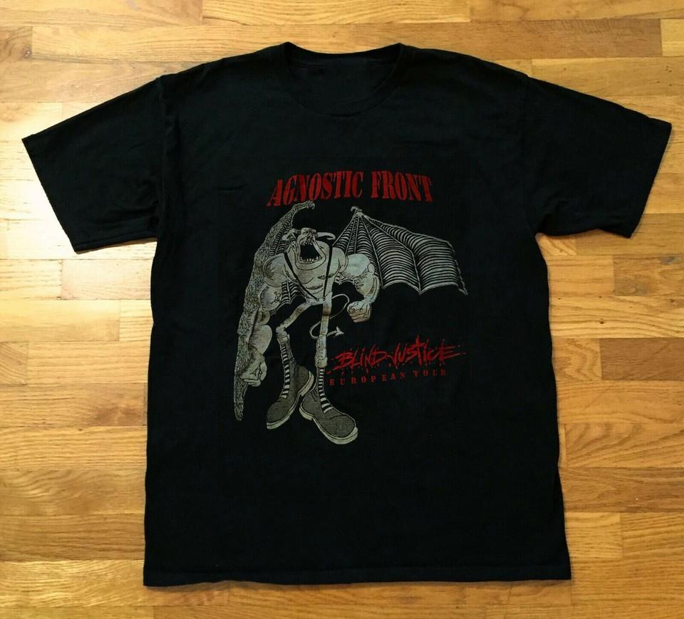 Agnostic Front 1991 Tour Black Men S-234XL T-shirt E510 Unisex T-Shirt XXL