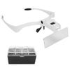 1.0x-3.5x Magnifying Glass LED Light Head Loupe Eyelash Extension Headband Magnifier