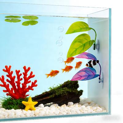 Aquarium Betta Leaf Decor Artificial Spawning Rest Bed Fish Tank Hiding Play Accessory Leaf Plants Decoration Accessories