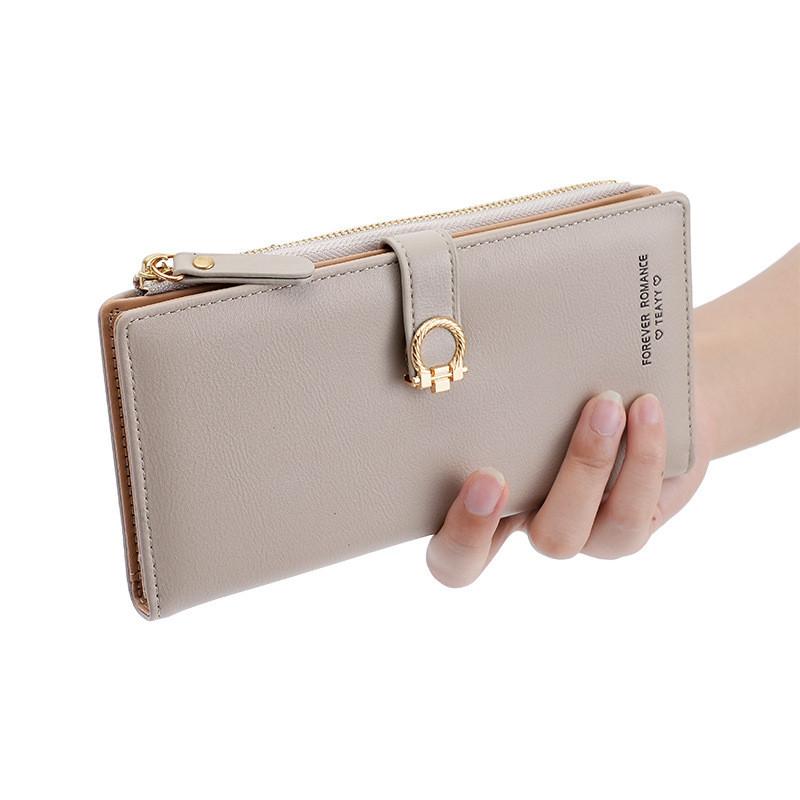 IELGY Ladies Wallet Long Wallet Korean Version Large Capacity Multi-card Coin Purse