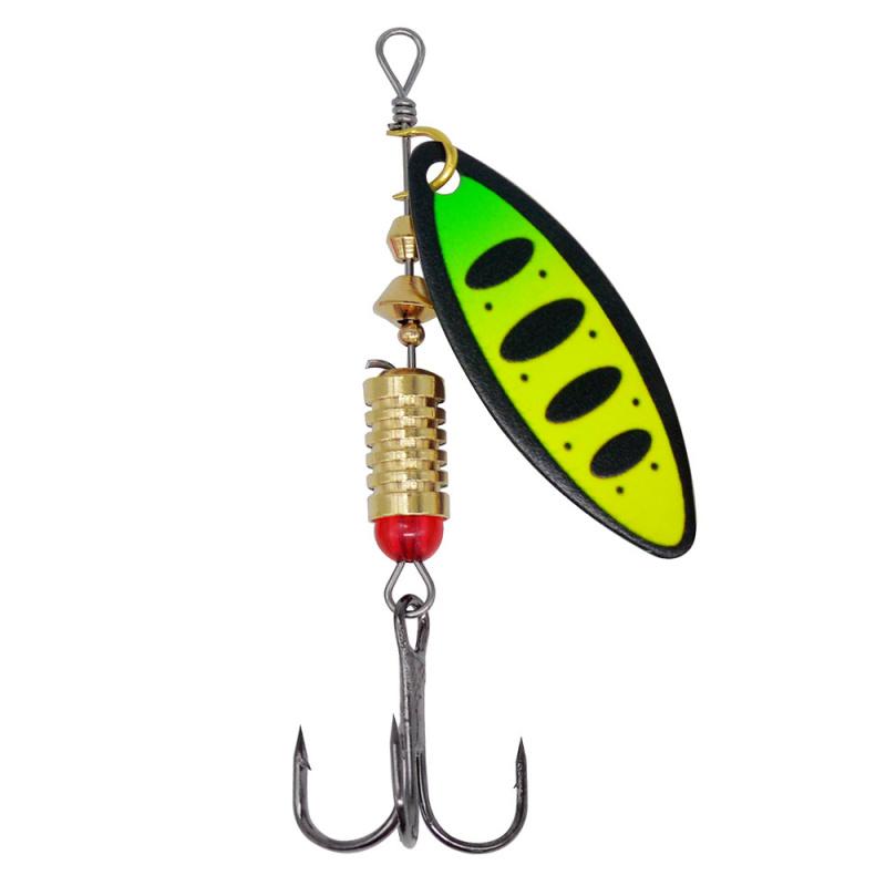 5-10pcsLure spinner with composite swivel7g Willow Leaf Sequin Metal Lure Bait for Trout Fishing
