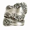 Hot-Selling Women's Dark Flower Engagement Ring: Blooming Floral Design, Perfect Christmas Gift