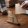 Walnut Color Coffee Filter Holder Stand Paper Storage For Coffee Filters