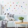 6 Sheet Irregular Polka Dots Wall Stickers, Colorful Boho Wall Decals, Peel and Stick Removable Vinyl Stickers for Playroom Bedroom Nursery