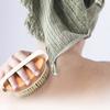 Vesaneae Bath Body Brush, Natural Bristle Body Brush, Exfoliating Brush, Massage Brush, Round Exfoliating Body Scrubber with Soft Massage Nodules