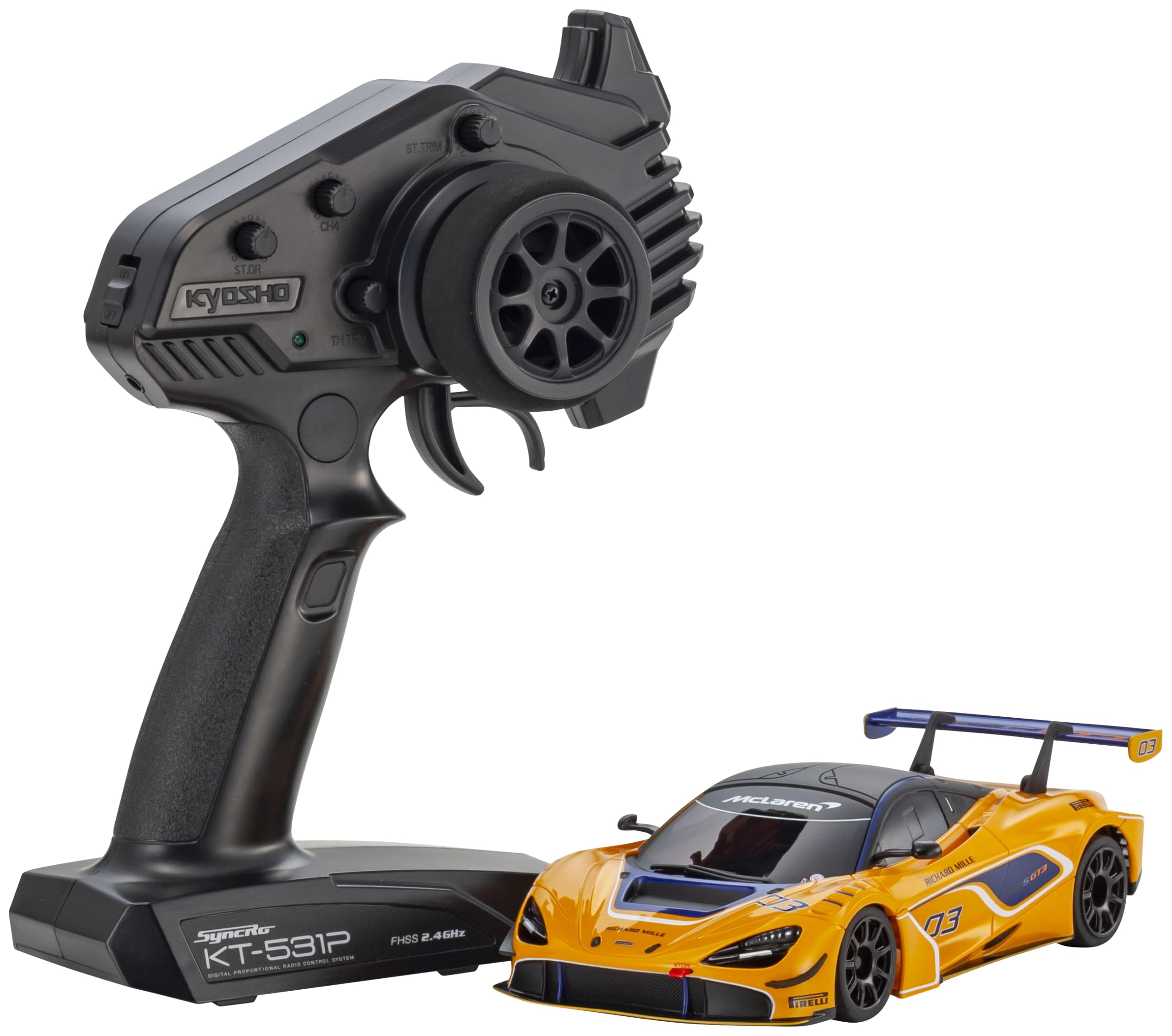 

Kyosho MR04RWD McLaren 720S GT3 #03 Orange Radio Control Electric Car 32364OR