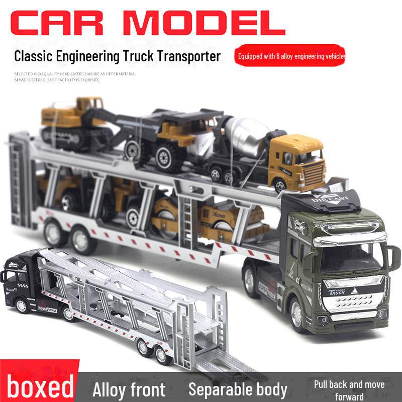 

Игрушечный автомобиль-экскаватор из сплава для детей - модель большой инженерной машины