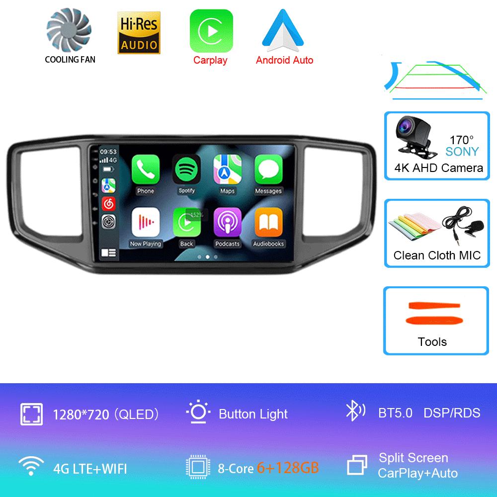 Player video Android 14 Pentru Volkswagen VW Amarok 1 2016 - 2020 Unitate principală multimedia Mașină GPS Radio auto Navigație DVD BT