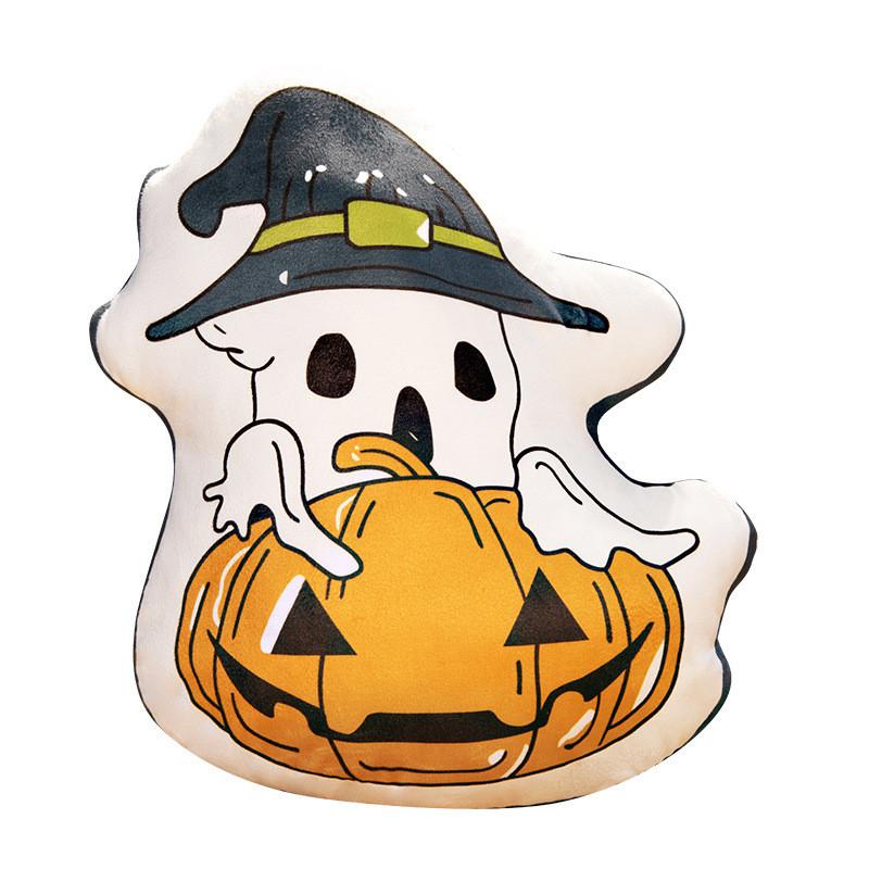 Halloween Spook Pluche Kussen Met Grappige Demon Print Voor Feestdecoraties En Cadeau-ideeën