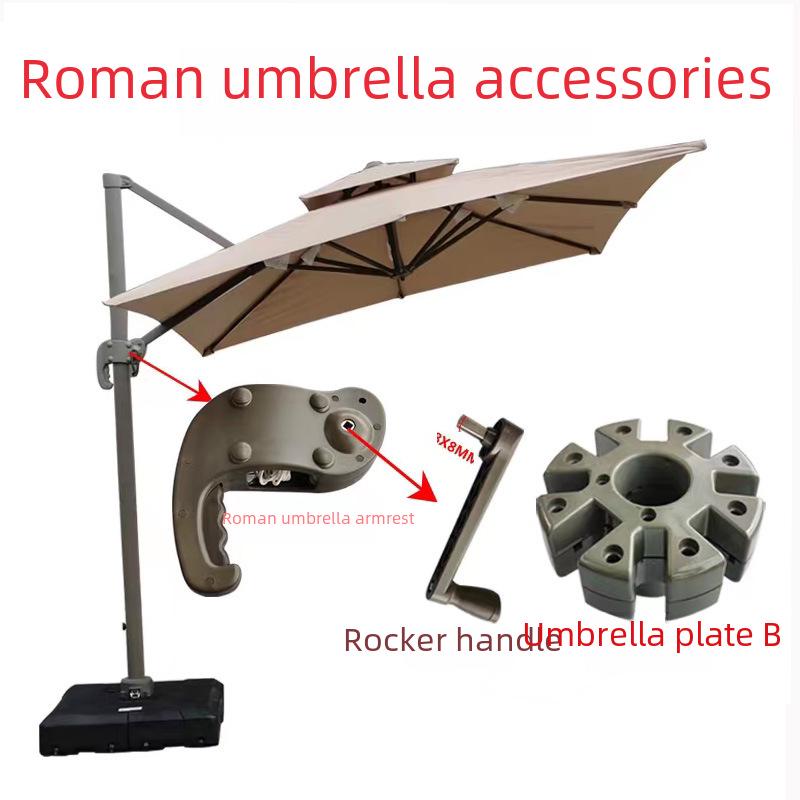Sistema a bilanciere per basi di ombrelloni a Romana, a Banana e da Sole