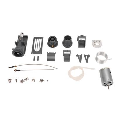 RC Boat Thruster Jet Pump Set Gray 26mm Thruster with 540 Brush Motor Radiator Tube for Conversion