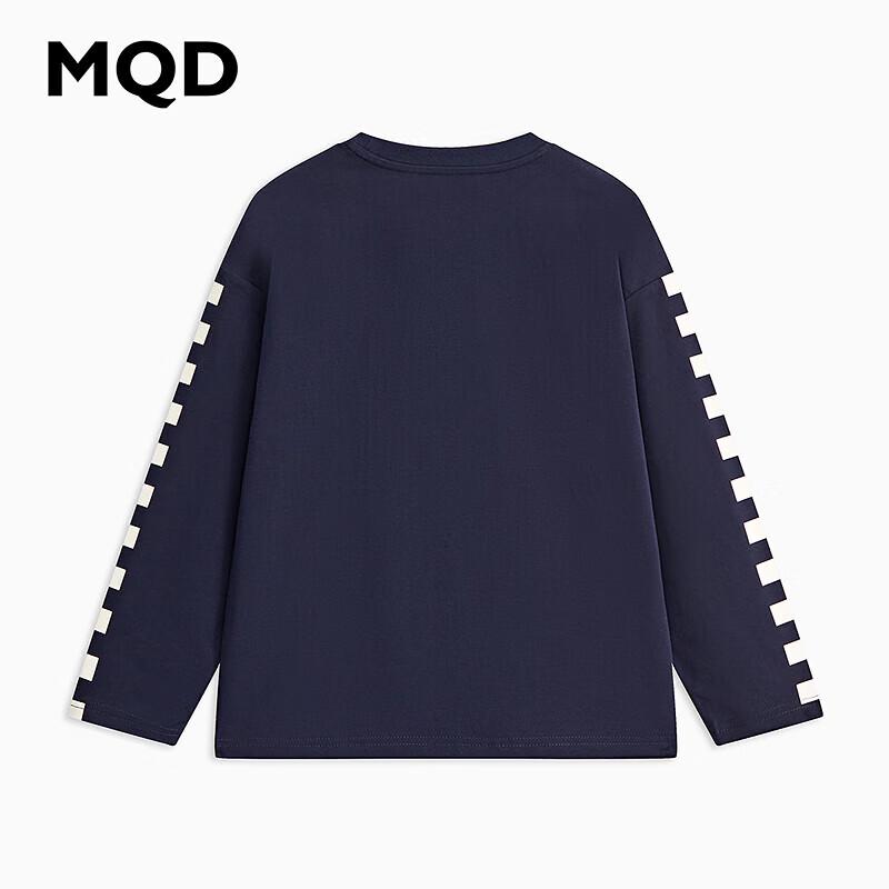 MQD Boy's Academy Style Cartoon Stripe Long-Sleeve T-shirt