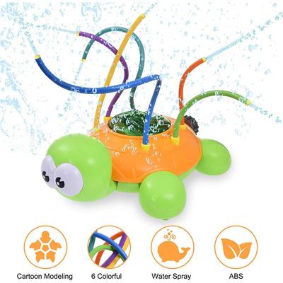 Aspersor de Agua para Niños Pequeños Juguetes de Exterior Tortuga Giratoria para el Patio Trasero Juguete Aspersor para Niños Juguetes de Verano Diversión Salpicando Regalo