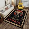 Elephant Design with Africa suitable as a non-slip mat for the living room or bedroom sofa