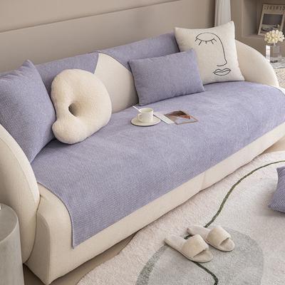 Cuscino per Divano in Ciniglia Quattro Stagioni Universale Antiscivolo Semplice Moderno Copridivano Combinazione Soggiorno Completamente Coperto