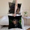 LinYi Chinese Actor Cushion Cover Anti-dustmite Pillowcase Invisible Zipper Silky Short Plush Sofa Cushion Cover
