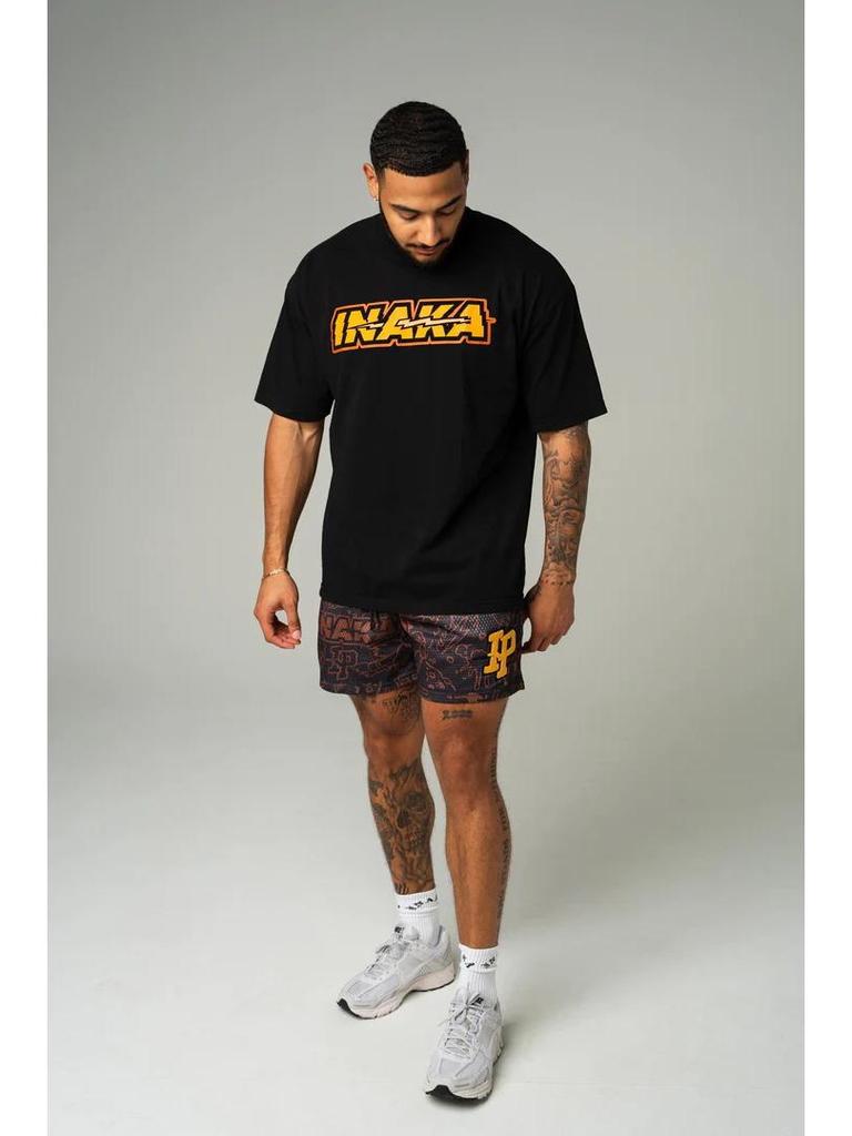 Amerikanische Trendige Herren Kniehohe Retro Netz Basketballshorts