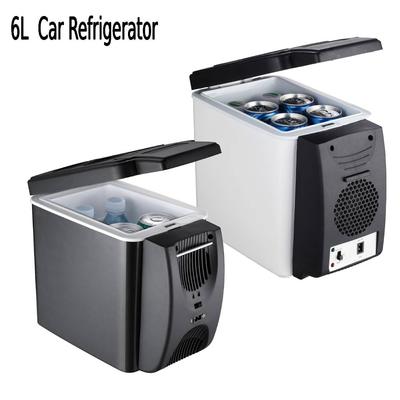 6L přenosná kompaktní mini lednička 12V autochladnička s mrazákem pro kempování Cestování Elektrický chladící box letní venkovní lednice