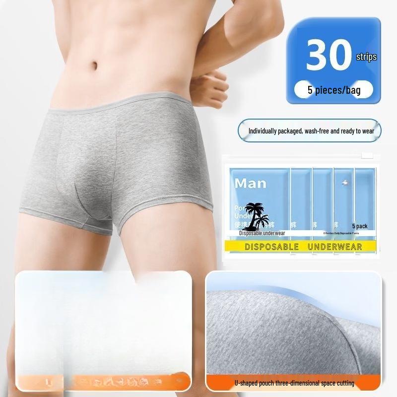 Shixun Men's Disposable Boxer Briefs