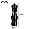 Salt And Pepper Grinder Set,manual Pepper Mills With Adjustable Coarseness, Refillable Spice Grinders