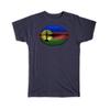 Gift T-Shirt : Lips New Caledonia Flag Expat Country For Her Woman Women