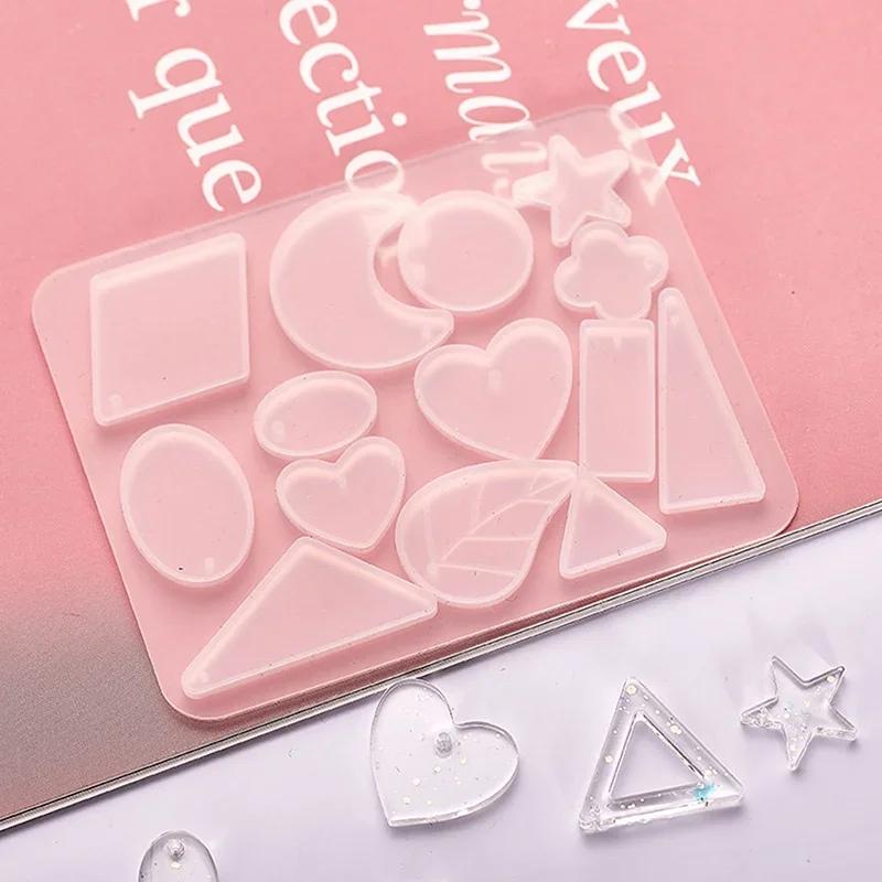 1 Pcs DIY Handmade Silicone Earrings Mold Necklace Earring Pendant Resin Molds Drop Dangle Earring Mold Jewelry Making Tools
