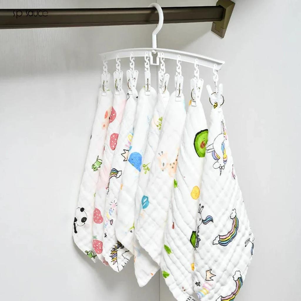 1pc-Laundry Clothes Hanger, Clothes Hanger,hat Clothes Hanger with Clip, Rotatable Portable Clothes Hanger