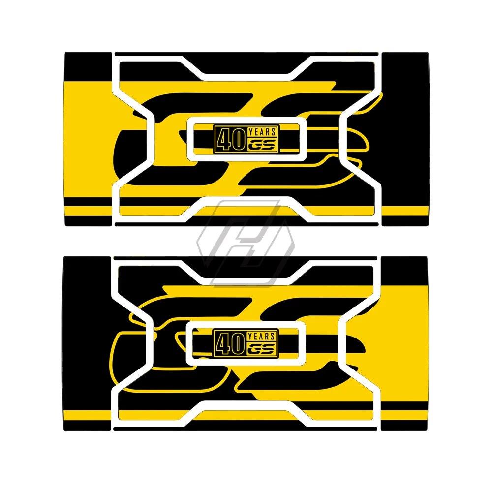 For BMW Vario Case 2004-2012 40 Year GS R1250GS Triple Black Decals Motorcycle Graphic Sticker