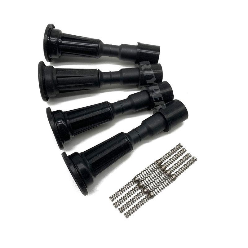 4 Pcs ZJ20-18-100 ZJ49-18-100 ZJ20-18-100A AIC-4051 Ignition Coil Rubber Boots R26215 For Mazda 2 1.5L 3 1.4L 1.6L Wuling1.5 чёрный