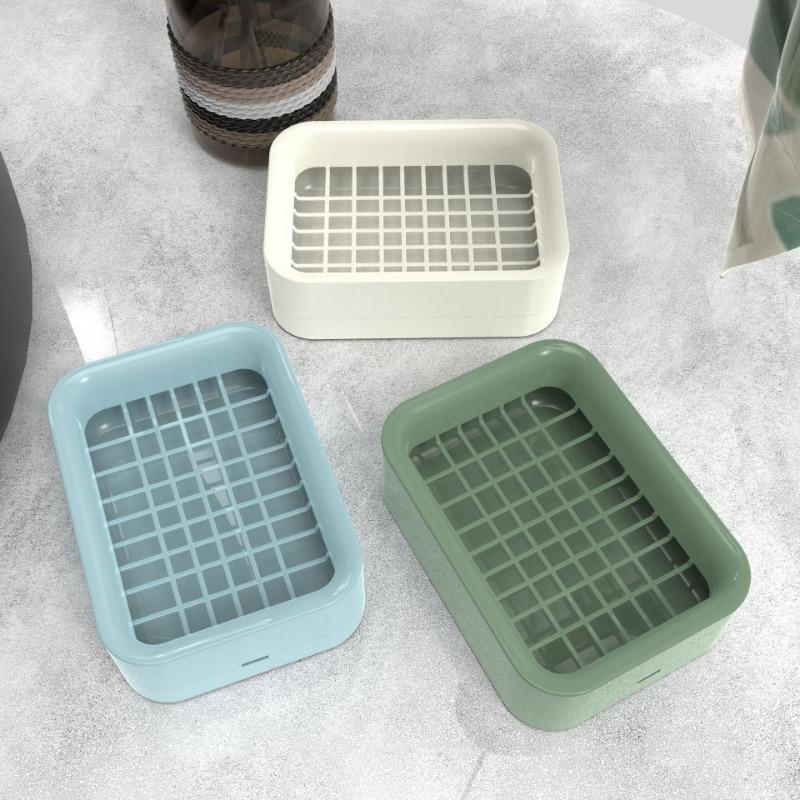 Portable Mesh Toilet Double-layer Washbasin Soap Dish