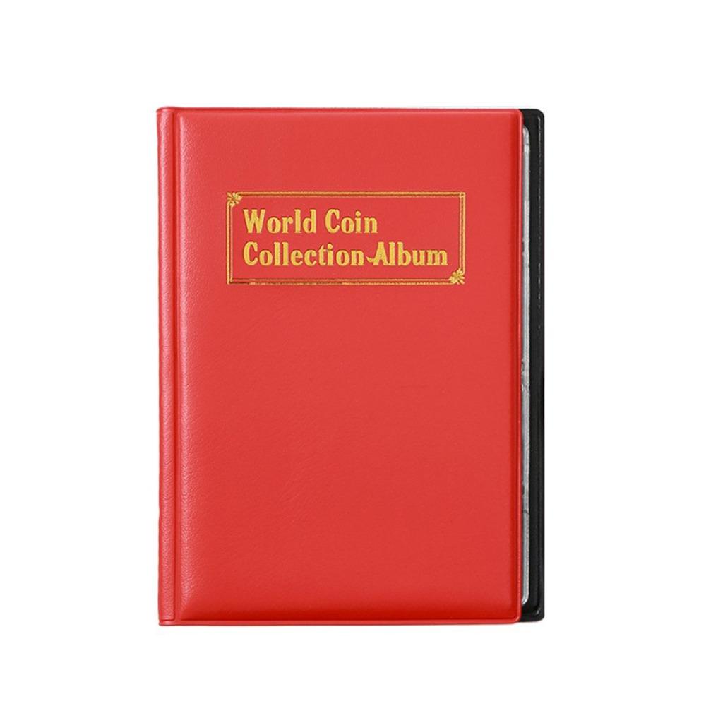 PVC Film Coin Collection Book PU Leather Storage Bags Premium Collecting Money Organizer  Gifts