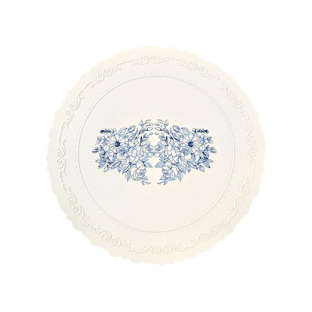 

Ретро Европейский Плейсмат Силиконовый Обеденный Коврик Бытовой Настольный Коврик Праздничный Round