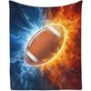 Rugby-Muster digital bedruckte Polyester-Schlafzimmer-Samt-Flanell-Decke Fleece-weiche Sofa-Überwurfdecken für Betten
