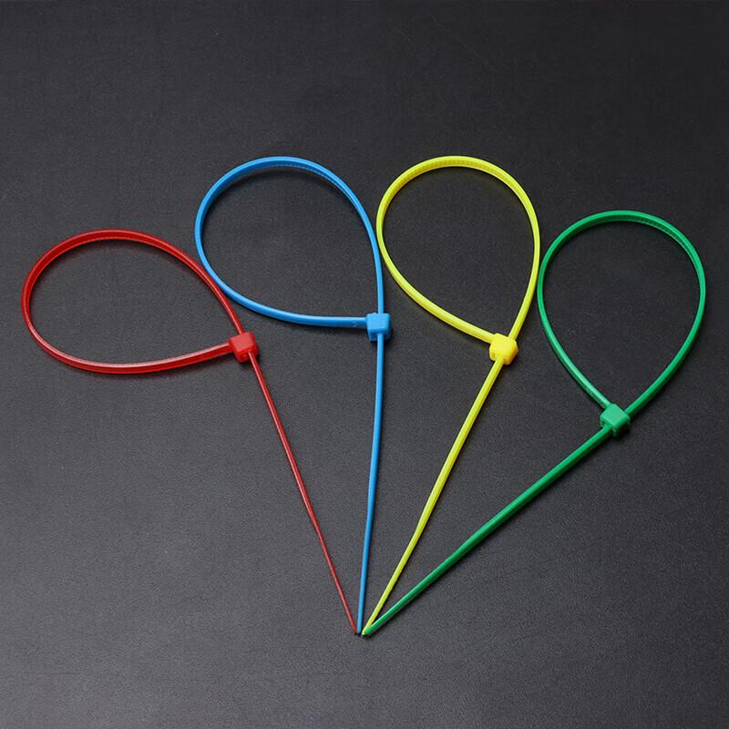 BQH High-Temperature Colored Nylon Cable Ties, Mixed Colors