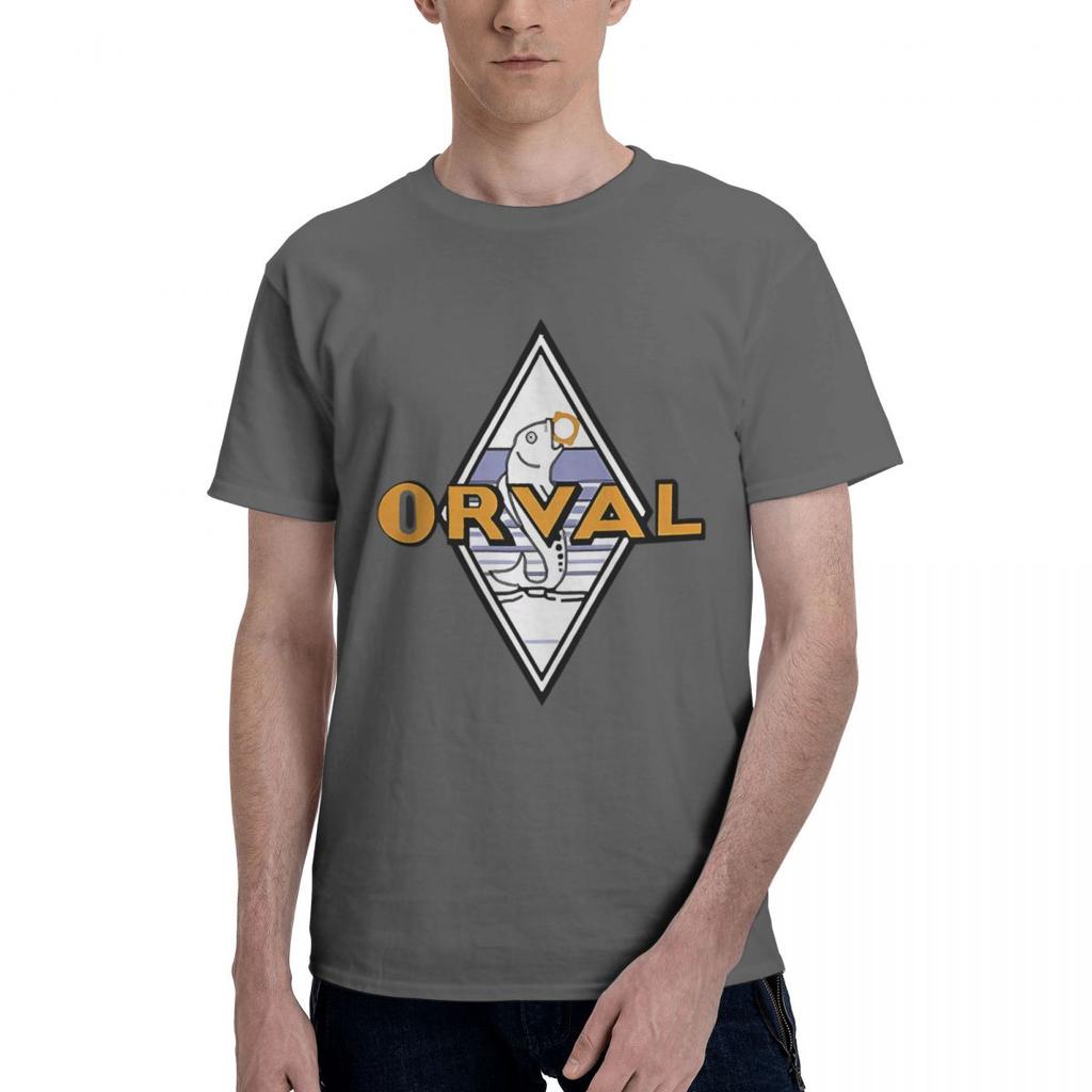 Maglietta Casual Estiva a Maniche Corte in 100% Cotone con Logo Orval Abbigliamento Uomo