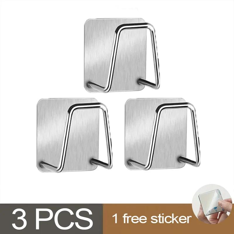 1-2Pcs Kitchen Sink Sponge Rack Drain Storage Holder Self Adhesive Stainless Steel Wire Ba Il Rag Brush Organizer Wall Hooks