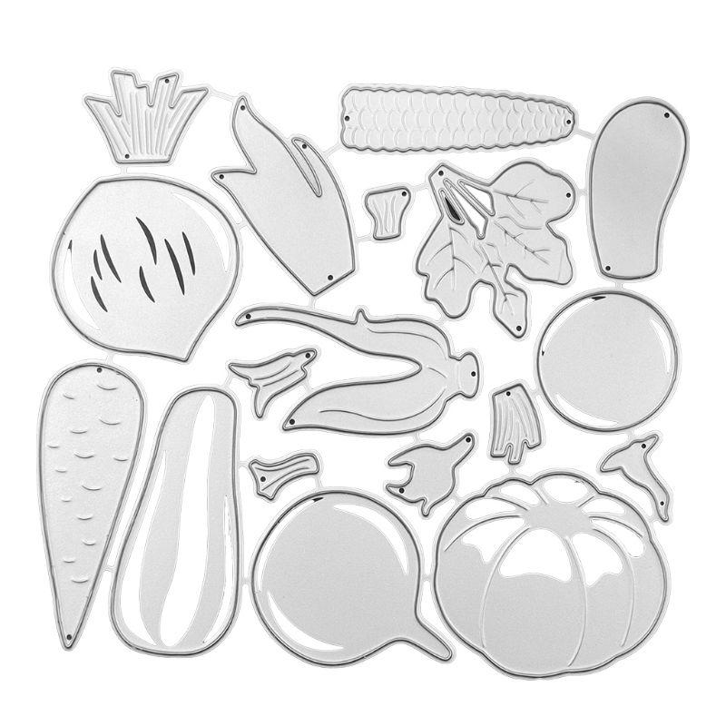 

Fruits Vegetables Carbon Steel Metal Cutting Dies Stencil Scrapbooking DIY Album Stamp Paper Card Embossing Decor Craft