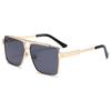 New Metal Double Beam Square Frame Women Sunglasses High Quality Men Aviator Sun Glasses Fashion Luxury Brand Designer Eyewear