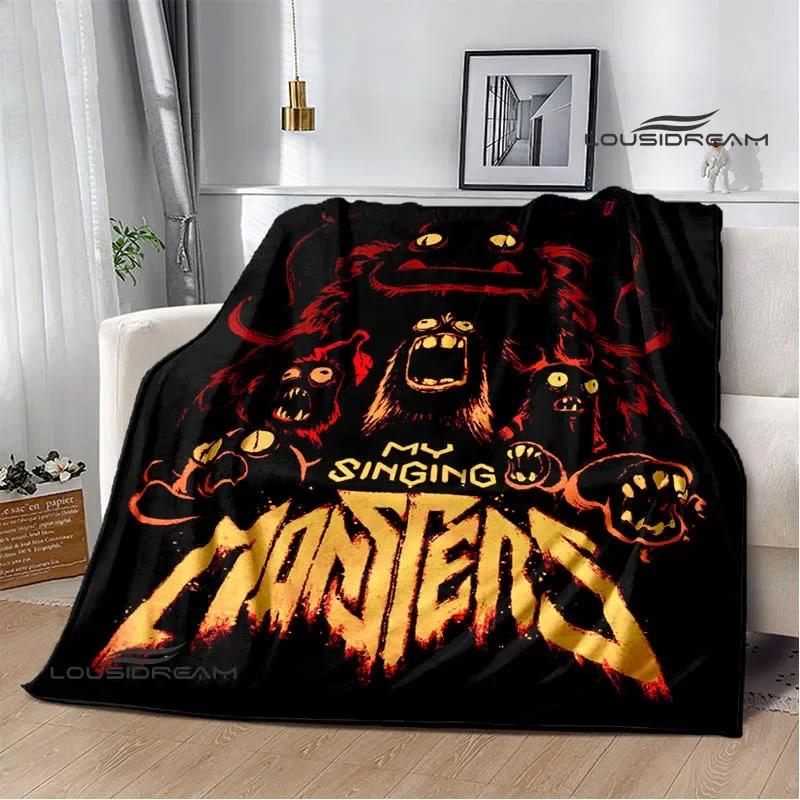Game My Singing Monsters printed blanket Flange Warm blanket picnic blanket Soft and comfortable blanket Birthday Gift