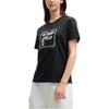 Fila Lifestyle Heritage Series Casual Comfortable Simple Knit Short Sleeve Shirt Women Tops Black F11W528110FBK