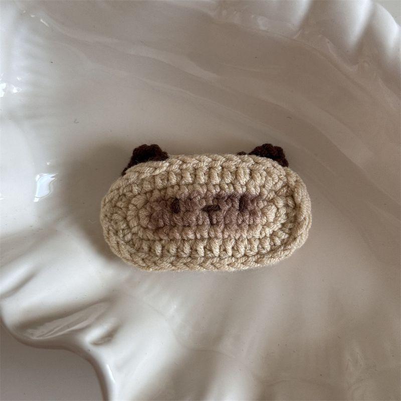 

Вязаная крючком заколка для волос Милый мультяшный щенок котенок Заколка для челки Заколка для края Детский аксессуар для волос Новый головной аксессуар Модный