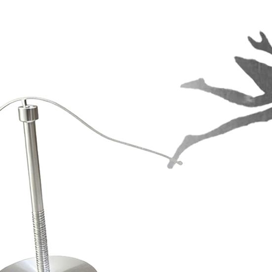 Garden Balance Stake with Girl Holding Umbrella Model Sculpture Durable Iron Swings Yard Art for Lawn Patio Garden