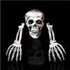 Skeleton Bones Prop Ground Breaking Scary Halloween Decoration Human Skull Party