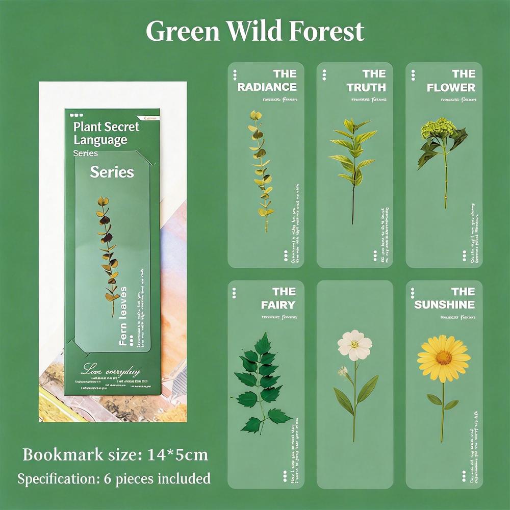 Dried Flower Bookmark Semi-Transparent Natural Plant Bookmark Pet Bookmark Natural For Books Office Study
