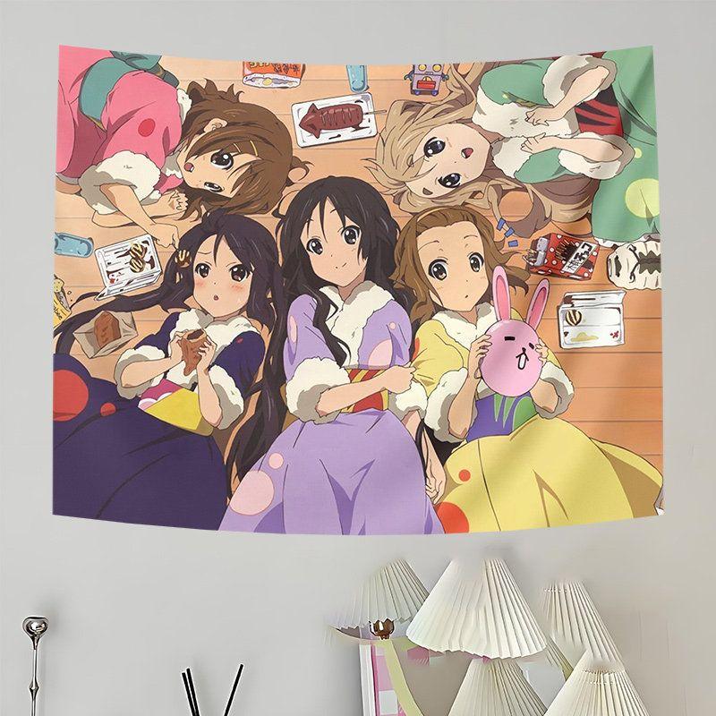 Arazzo da Parete Ragazza Cameriera Decorazione per la Casa per Camera da Letto Soggiorno Dormitorio Estetica Classica Giapponese a Personaggi Completi