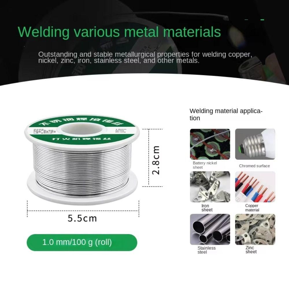 1.0mm Diameter Solder Wire 50g Weight 100g Weight Welding Wire Rosin Core Flux High-Purity Alloy Soldering Wire