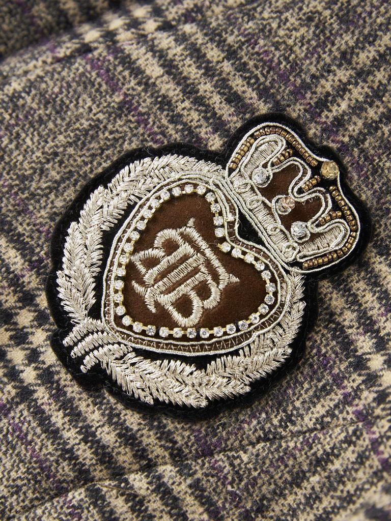 Women's Autumn Retro Plaid Brushed Suit Jacket